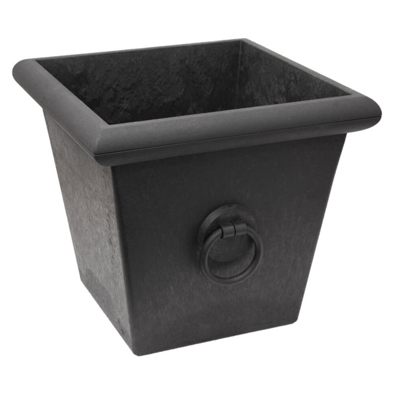  Grand pot de fleurs intérieur / extérieur à arrosage carré 23 po x H 20 po Piazza