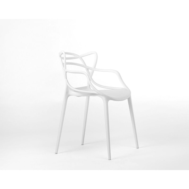 Chaise de salle à manger Burkhart, Blanc