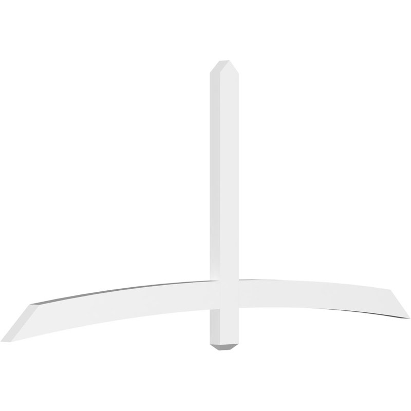 Support à pignon en uréthane Bellingham Signature, brun clair apprêté, L 84 po x H 38 1/2 po, 2"D x 6"F