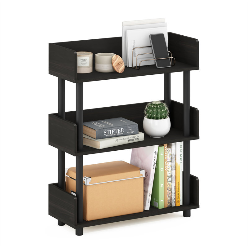Brunot 59.9cm W Plastic Shelving Unit, Espresso