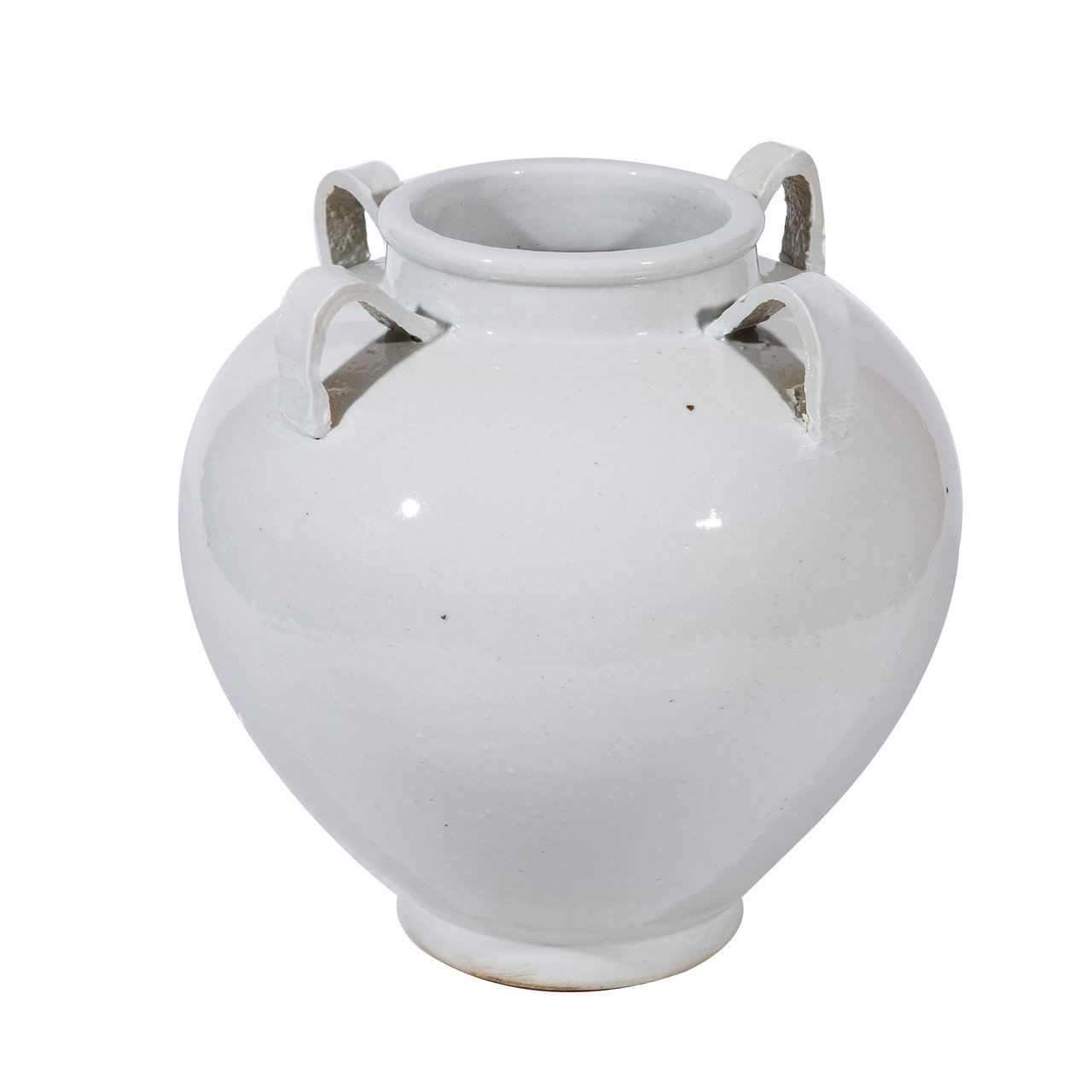Legend of Asia Busan White Indoor / Outdoor Porcelain Jar | Wayfair