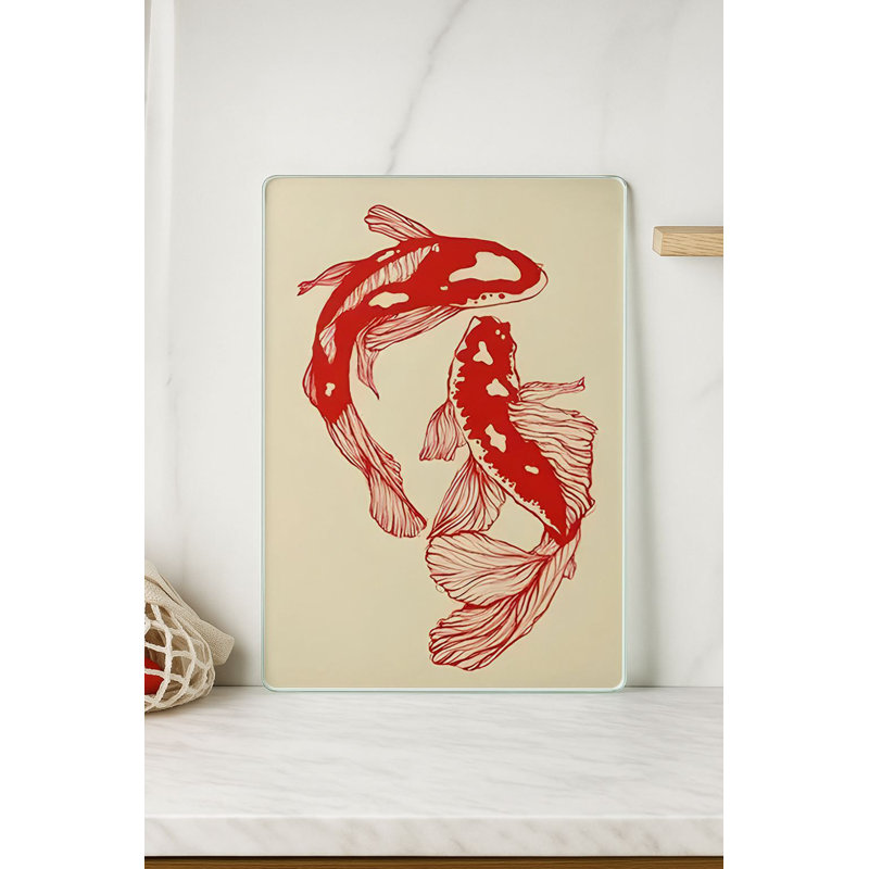 Durable Tempered Glass Cutting Board, 7.9 x 11.8 inches | 100% Antibacterial, Non-Slip Silicone Feet | Easy Clean Surface, Perfect for Food Prep & Kitchen Use, Not Dishwasher, Microwave, or Oven Safe