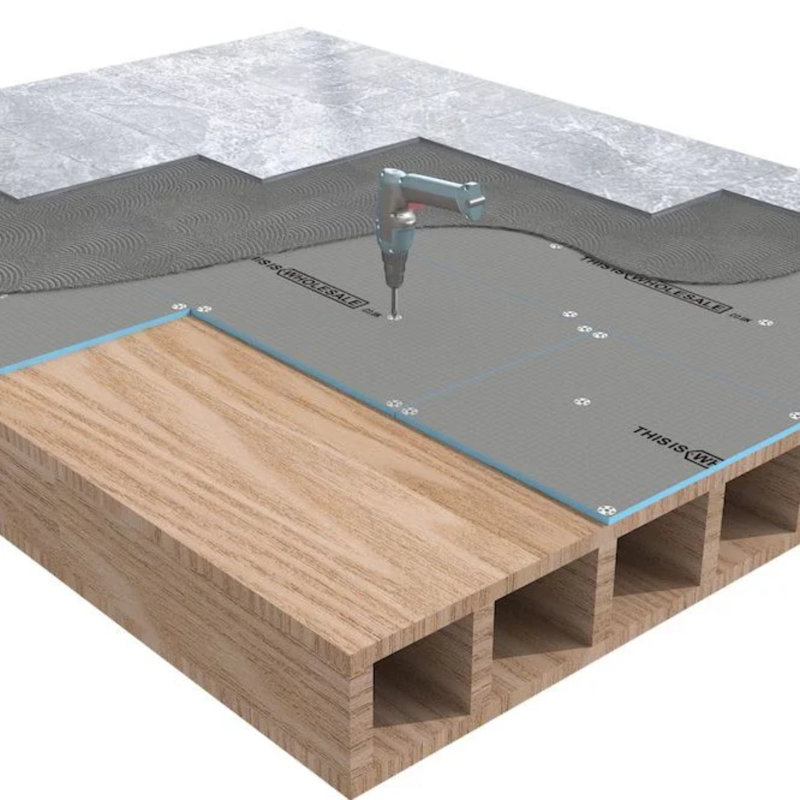 6mm Tile Backer Board Pack of 250 with Washers, 40mm Stainless Steel Screws and 5m Waterproof Membrane Tape