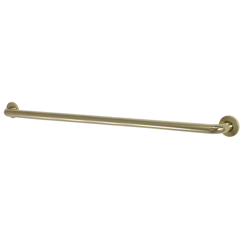 Kingston Brass Silver Sage 1-1/4 Inch O.D Grab Bar, Polished Brass, 32.75" W