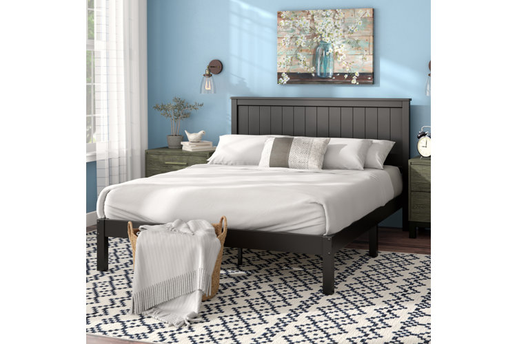 Aalke Solid Wood Platform Bed