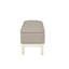 Banc de rangement capitonné, banc de chambre rembourré