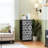 4 Drawer Dresser for Bedroom, Narrow Chest of Drawers, Wooden Top and Study Iron Frame 18"x37.5"-(WxH)