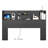 Modern Wooden Bookcase Headboard with Adjustable LED Lights & Charging Station – Queen & King Sizes, Scroll Down for Assembly Video-1472337818-1472337828