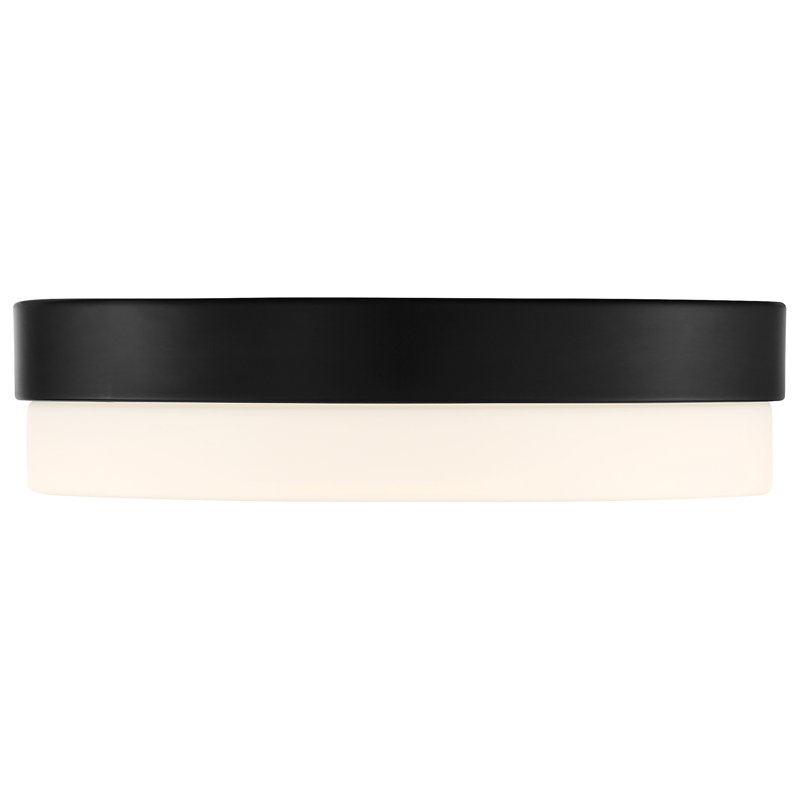 Janitta Flush Mount, Matte Black