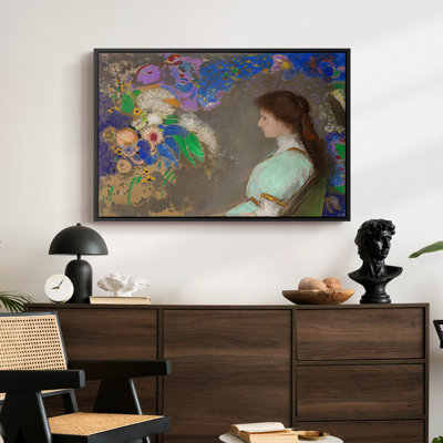 Portrait of Violette Heymann, 1910 - Odilon Redon, toile tendue avec châssis