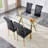 51-Inch Tempered Glass Dining Table With Sturdy Metal Legs-1724197668