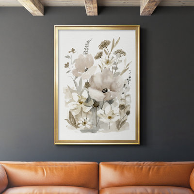 «Neutral Nature II», toile encadrée de qualité supérieure - prête à être accrochée