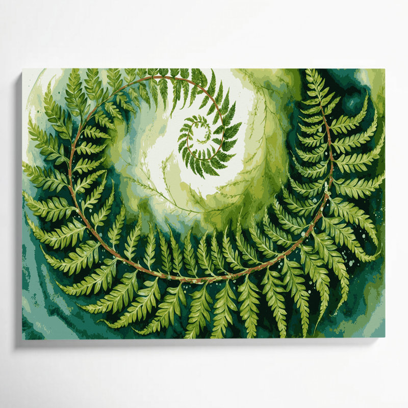 Art mural sur toile Botanical Interrupted, H 11 po x l 14 po