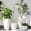 Pot à fleurs rond avec plateau Nova l 12 po-777671179-671843993-777671223