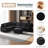 Sectional Sofa U-Shaped Sectional 125.2" Upholstered L-Shaped Sofa With A Movable Ottoman And Side Storage Pockets-552976002