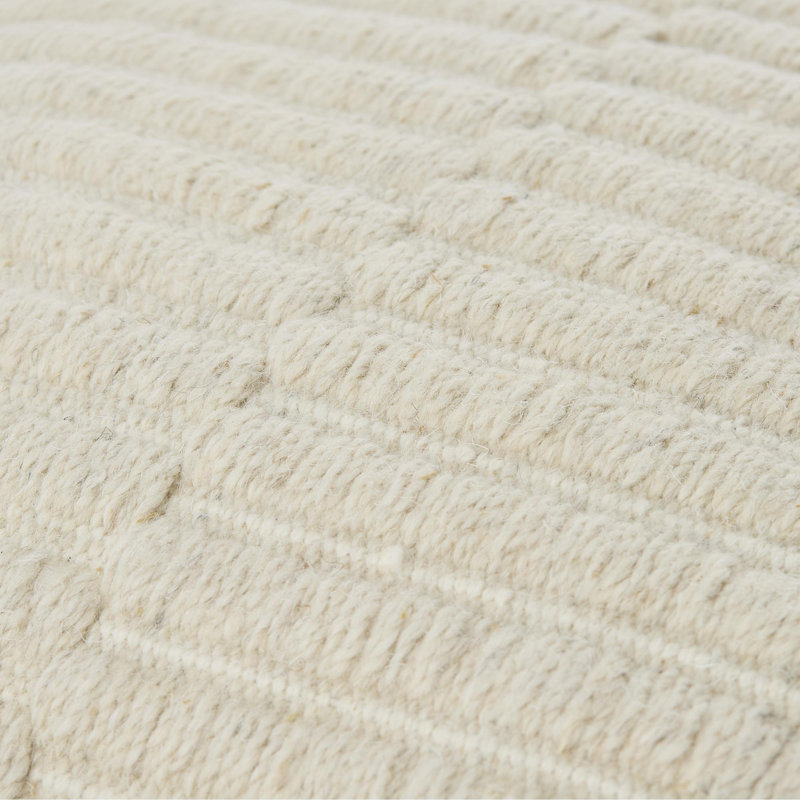 Coussin Monacizzo, Carré 20 po, Polyester, Crème, crème