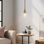 Luminaire suspendu en or 1 lumière Sia