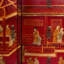 Armoire laquée rouge - Cour