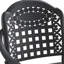 4 pièces, chaises de patio en aluminium coulé avec isolant et coussins réducteurs de bruit, 4 pièces, noir, coussins de conception ergonomique,
