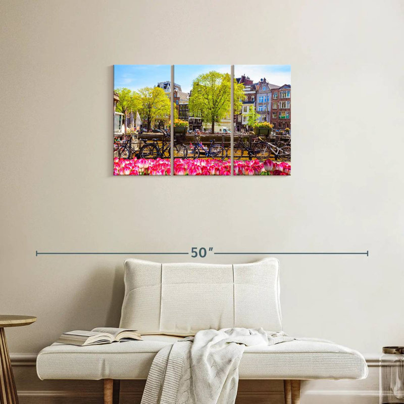 Paysage du pont Sirci Amsterdam, H 20 po x l 33 po