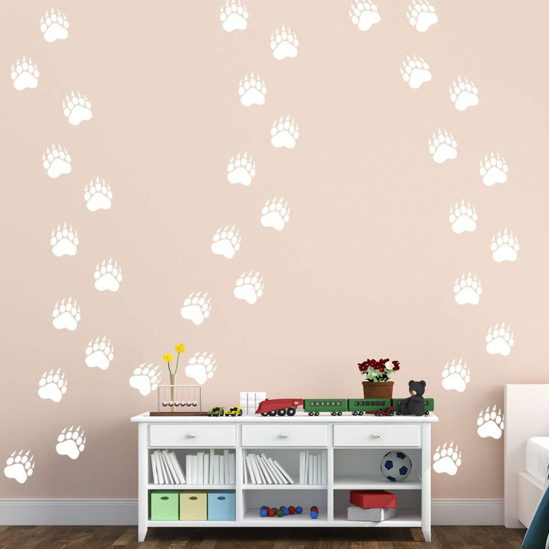 Adhésif décoratif Charl Paw, Blanc