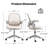 Mid Back Mesh Office Chair with Flip-Up Arms, Ergonomic Task Chair for Home Office-1516532336