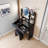 31.5" Round LED Mirror Vanity Set with Adjustable Lighting, Compact Dressing Table & Stool for Small Spaces-124780742