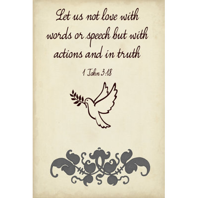More Than Words VII 1 Piece Wall Art on Canvas