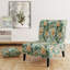 Mint Poppies Motifs - Fauteuil de chambre rembourré, fauteuil d'appoint vert