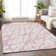 Premium Machine Washable Prisco Pink Rug