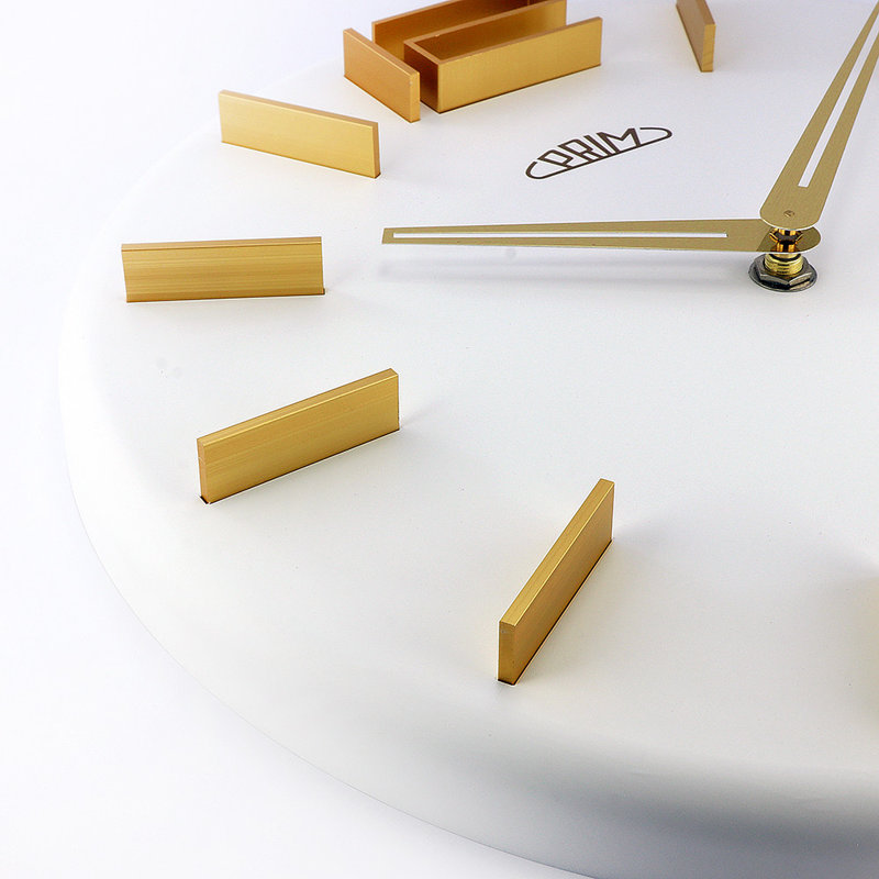 Wall Clock, White/Silver