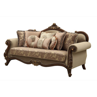 Aniyiah 88.5'' Velvet Rolled Arm Sofa