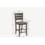 Tabouret de bar noir moderne en carbone