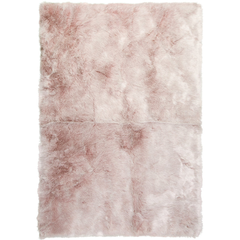 Byrone Uni Hand Tufted Area Rug, Rectangular 160 x 230cm, Pink