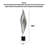 Abstract Leaf Form Textured Standing Floor Ornament
