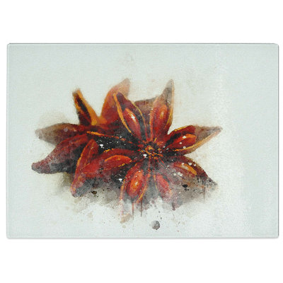 Tempered Glass Star Anise Chopping Board