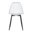 Ensemble de table de salle à manger moderne en faux marbre avec 4 chaises fantômes - ensemble de table de cuisine en verre 5 pièces et ensemble de chaises en acrylique transparent pour petits espaces-1286195226-1286195229
