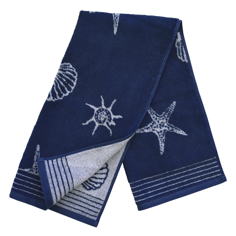 Dyckhoff Towel Seashell, Navy Blue