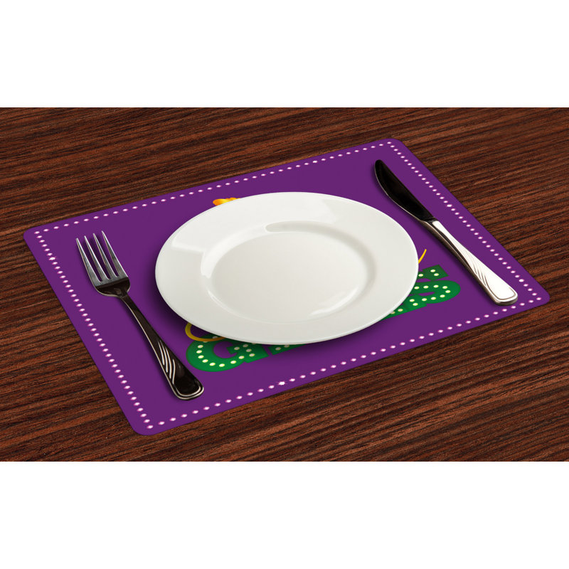 Colstrip Mardi Gras Feathers Placemat