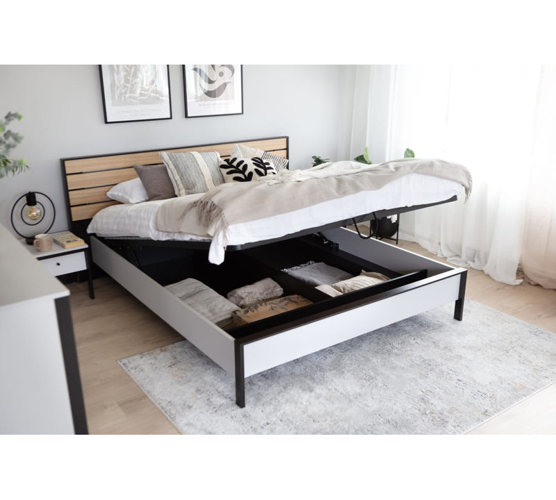 Amuda Ottoman Storage Bed, European Super King (180 x 200)