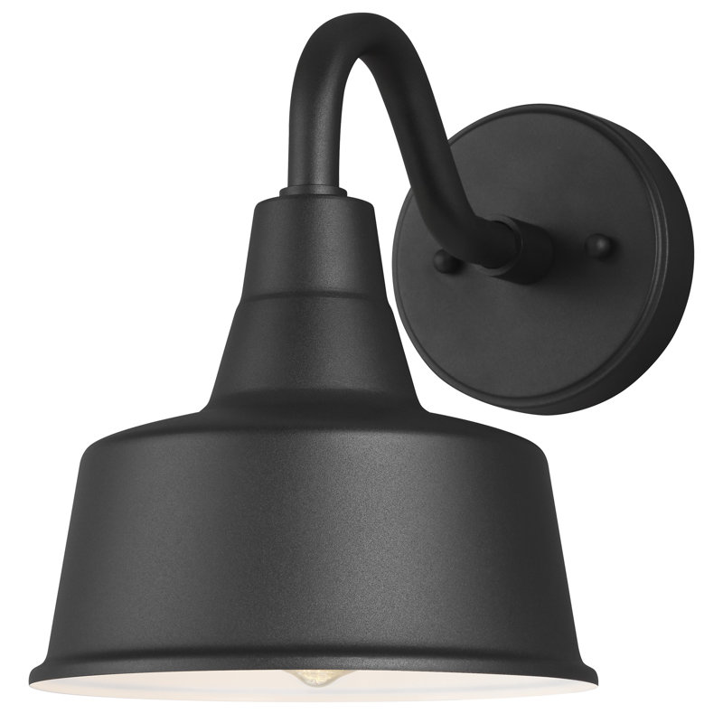 Blakeston Aluminum Wall Light, Black, 10" H x 8" W x 8" D, Yes