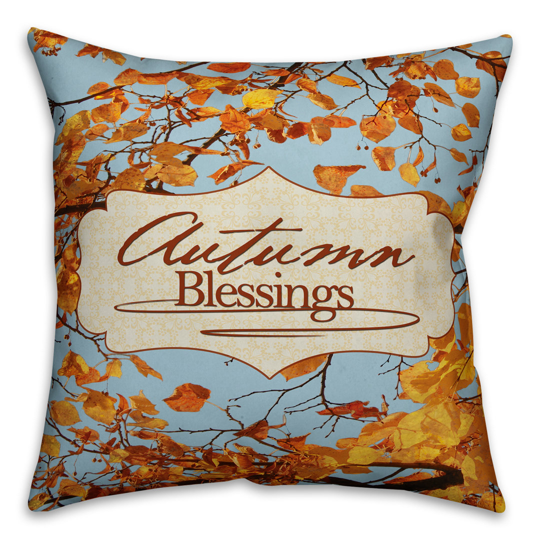 Autumn Blessings Throw Pillow Designs Direct Creative Group Pillow
