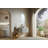 Dina 30" Bathroom Vanity&Sink, Floating Curved Edges Striped Storage Cabinet With Drawer, Matte Stone White Bowl Ceramic Basin&Carrara White Sintered Stone Top, Pre-Assembled, White Color-1222487882