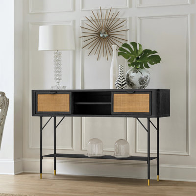 Rutherfordton 47'' Solid Wood Top Console Table