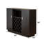 Wine Preserve Unit For 18 Keep - Cup Holder, Cover, Stylish Profile Shelf 18 Bottles Composite Wood, Fashionable Element