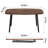 Folding Coffee Table Rustic Small Coffee Table Farmhouse Portable Table No Assembly Required-599889131-599889130