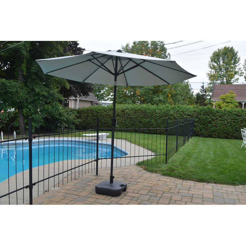 Parasol de marché 8 ' 5 Spaulding, Gris