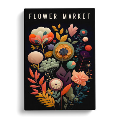 XMKTMKT-180 Contemporary Flower Market Exhibition No.2 - Wrapped Canvas Print
