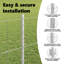 vidaXL Fence with Post Segment Outdoor Barrier Garden Terrace Divider Boundary-114618869