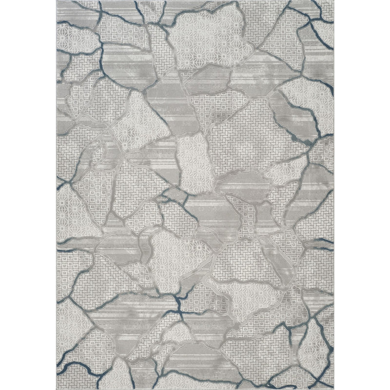 Grey 7 ft. 10 in. x 10 ft. 6 in. Area Rug, 7'10"x 10'6"